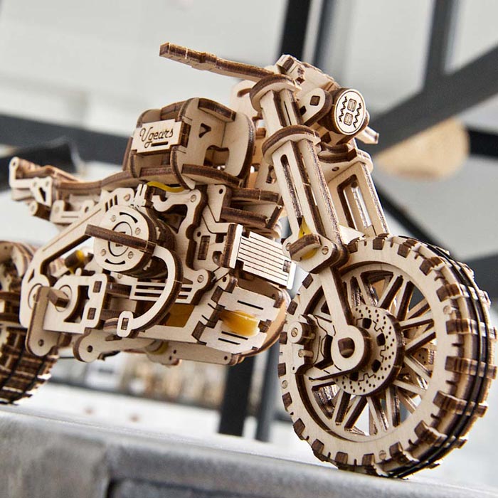 Drewnian model motocykla do składania